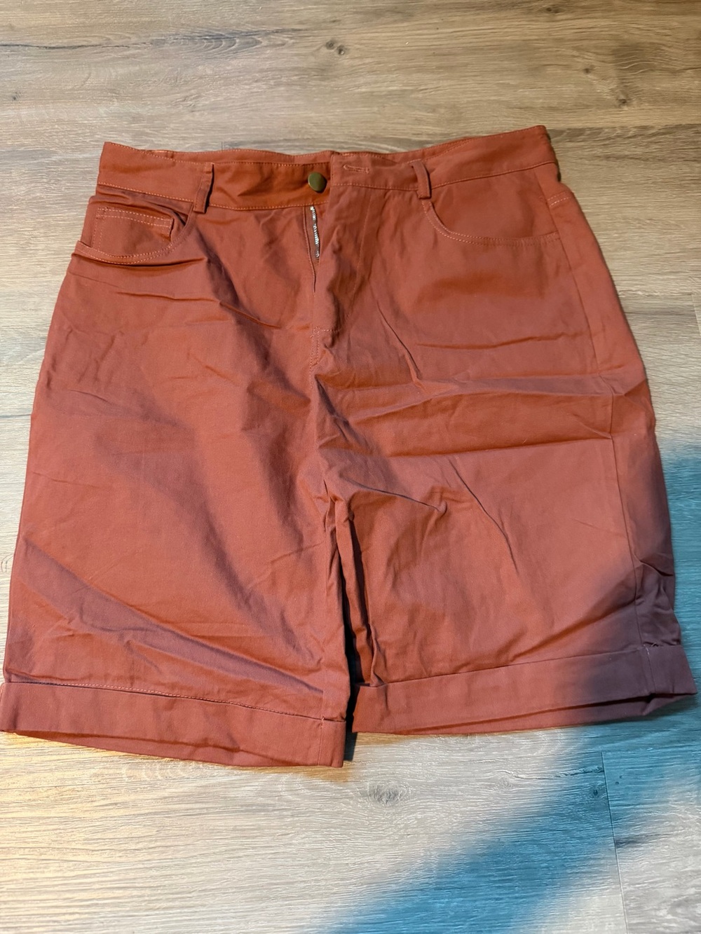 SHEIN Men’s Burnt Orange Shorts - Small